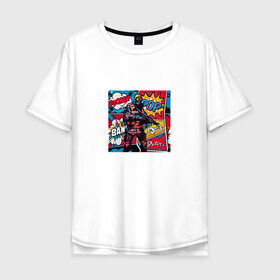 Мужская футболка хлопок Oversize с принтом Cs:Go Pop Art , 100% хлопок | свободный крой, круглый ворот, “спинка” длиннее передней части | counter strike | cs go | game | pop art | игра | комикс | кс го | поп арт