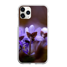 Чехол для iPhone 11 Pro матовый с принтом хрупкий цветок фиалка , Силикон |  | flowers | весна | лиловый | макро | нежный | природа | рост | свежесть | сиреневый | фиолетовый | хрупкий | цветик | цветок | цветочек | цветы