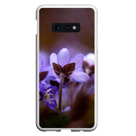 Чехол для Samsung S10E с принтом хрупкий цветок фиалка , Силикон | Область печати: задняя сторона чехла, без боковых панелей | flowers | весна | лиловый | макро | нежный | природа | рост | свежесть | сиреневый | фиолетовый | хрупкий | цветик | цветок | цветочек | цветы