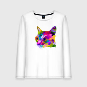 Женский лонгслив хлопок с принтом Pop Cat , 100% хлопок |  | art | cat | colorful | mem | meme | memes | music | pop | rainbow | retro | style | арт | буп | кот | котенок | котик | котэ | краски | красочный | мем | мемы | музыка | ретро