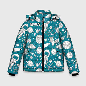 Зимняя куртка для мальчиков 3D с принтом NASA , ткань верха — 100% полиэстер; подклад — 100% полиэстер, утеплитель — 100% полиэстер | длина ниже бедра, удлиненная спинка, воротник стойка и отстегивающийся капюшон. Есть боковые карманы с листочкой на кнопках, утяжки по низу изделия и внутренний карман на молнии. 

Предусмотрены светоотражающий принт на спинке, радужный светоотражающий элемент на пуллере молнии и на резинке для утяжки | administration | aeronautics | nasa | national | space | детская | тrdnasa