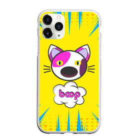 Чехол для iPhone 11 Pro матовый с принтом PoP CaT BooP , Силикон |  | Тематика изображения на принте: boom | meme | pop art | popping | бум | буп кот | котик | мем | поп арт | ретро | стиль