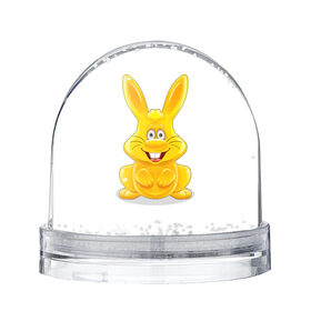 Снежный шар с принтом Харитошка , Пластик | Изображение внутри шара печатается на глянцевой фотобумаге с двух сторон | детям | желейный | желейный заяц харитон | зайчик | заяц | кролик | харитон | харитошка