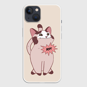 Чехол для iPhone 13 с принтом Pop Cat ,  |  | baby | cat meme | kitty | meme | meow | pop cat | буп | взгляд кота | голова кота | детям | животные | звери | киска | кот мем | коты | котята | кошак | кошка | малыш | мемы | мультяшный | мяу | питомец | приколы | пушистый