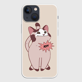 Чехол для iPhone 13 mini с принтом Pop Cat ,  |  | baby | cat meme | kitty | meme | meow | pop cat | буп | взгляд кота | голова кота | детям | животные | звери | киска | кот мем | коты | котята | кошак | кошка | малыш | мемы | мультяшный | мяу | питомец | приколы | пушистый