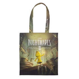 Шоппер 3D с принтом Little Nightmares 2 , 100% полиэстер | Плотность: 200 г/м2; Размер: 34×35 см; Высота лямок: 30 см | little nightmares | nightmares | игры | литл найтмейрс | моно | учительница