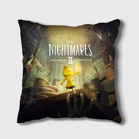 Подушка 3D с принтом Little Nightmares 2 , наволочка – 100% полиэстер, наполнитель – холлофайбер (легкий наполнитель, не вызывает аллергию). | состоит из подушки и наволочки. Наволочка на молнии, легко снимается для стирки | little nightmares | nightmares | игры | литл найтмейрс | моно | учительница