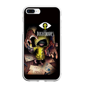 Чехол для iPhone 7Plus/8 Plus матовый с принтом Шестая. Little Nightmares , Силикон | Область печати: задняя сторона чехла, без боковых панелей | bandai | game | indie | little | little nightmares | namco | nightmares | глаз | игра | игры | инди | карты | квест | ключ | литл найтмейрс | логотипы игр | маленькие | моно | монстр | платформер | рисунок | руки | ужастик | хоррор