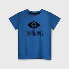 Детская футболка хлопок с принтом Little Nightmares , 100% хлопок | круглый вырез горловины, полуприлегающий силуэт, длина до линии бедер | game | little | little nightmares | ln | nightmares | игра