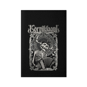 Обложка для паспорта матовая кожа с принтом Korpiklaani , натуральная матовая кожа | размер 19,3 х 13,7 см; прозрачные пластиковые крепления | korpiklaani | metal | shaman | группы | корпиклаани | метал | рок | фолк