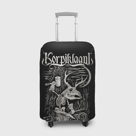Чехол для чемодана 3D с принтом Korpiklaani , 86% полиэфир, 14% спандекс | двустороннее нанесение принта, прорези для ручек и колес | korpiklaani | metal | shaman | группы | корпиклаани | метал | рок | фолк