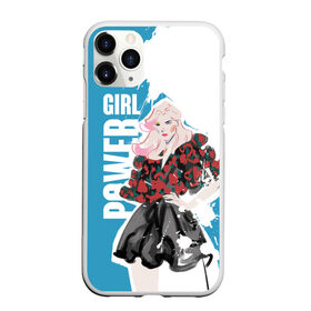 Чехол для iPhone 11 Pro матовый с принтом Girl Power , Силикон |  | 8 марта | girl power | бабушка | весна | гортензия | девочка | девушке | женская сила | женский | мама | подарок | тренд | феминизм | цветы