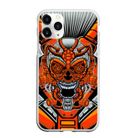 Чехол для iPhone 11 Pro матовый с принтом CyberSkull , Силикон |  | Тематика изображения на принте: cyberpunk | evil | head | mask | mechanical | rage | robot | skull | арт | гнев | голова | демон | дьявол | злой | киберпанк | маска | механический | монстр | робот | рога | самурай | череп