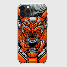 Чехол для iPhone 12 Pro Max с принтом CyberSkull , Силикон |  | cyberpunk | evil | head | mask | mechanical | rage | robot | skull | арт | гнев | голова | демон | дьявол | злой | киберпанк | маска | механический | монстр | робот | рога | самурай | череп