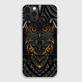 Чехол для iPhone 12 Pro Max с принтом Рисунок сова , Силикон |  | animal | art | head | owl | абстракция | арт | голова | животные | орнамент | рисунок | сова