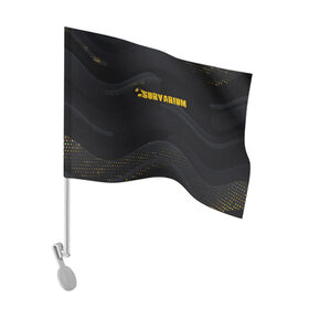Флаг для автомобиля с принтом SURVARIUM | STALKER , 100% полиэстер | Размер: 30*21 см | stalker | survarium | tegunvteg | сталкер