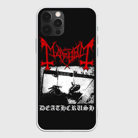 Чехол для iPhone 12 Pro Max с принтом Mayhem , Силикон |  | black | mayhem | metal | music | rock | skull | блэк | гитара | группа | метал | музыка | рок | череп | электрогитара