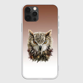 Чехол для iPhone 12 Pro Max с принтом акварельная сова , Силикон |  | в душу смотрит | взгляд | голова | градиент | мудрость | птица | птичка | сова | совенок | совушка | сыч | филин | хитрость