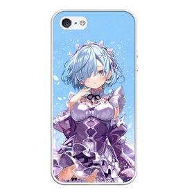 Чехол для iPhone 5/5S матовый с принтом Re:Zero, Рем , Силикон | Область печати: задняя сторона чехла, без боковых панелей | re zero | re:zero | re:zero starting life in another world | re:zero жизнь с нуля в альтернативном мире | rem | аниме | жизнь с нуля в другом мире | манга | рем