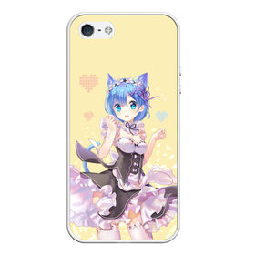 Чехол для iPhone 5/5S матовый с принтом Re: Zero , Силикон | Область печати: задняя сторона чехла, без боковых панелей | re zero | re:zero | re:zero starting life in another world | re:zero жизнь с нуля в альтернативном мире | rem | аниме | жизнь с нуля в другом мире | манга | рем