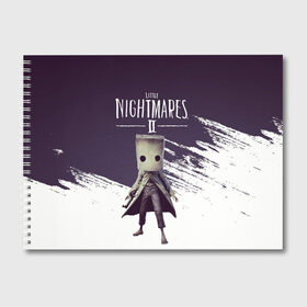 Альбом для рисования с принтом Mono , 100% бумага
 | матовая бумага, плотность 200 мг. | game | little nightmares | mono | арт | графика | игры
