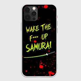 Чехол для iPhone 12 Pro Max с принтом WAKE THE F*** UP SAMURAI , Силикон |  | cyberpunk 2077 | hacker | maelstrom | militech | quadra | samurai | sci fi | technology | trauma team | v | будущее | игра | иероглифы | киану ривз | кибер | киберпанк | киборг | киборги | корпорация | лого | милитек | панк | роботы | самурай | т