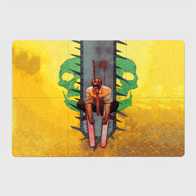 Магнитный плакат 3Х2 с принтом Человек бензопила демон , Полимерный материал с магнитным слоем | 6 деталей размером 9*9 см | anime | chainsaw man | manga | аниме | бензопила | демон | желтый | манга | ржавчина | человек бензопила | череп.
