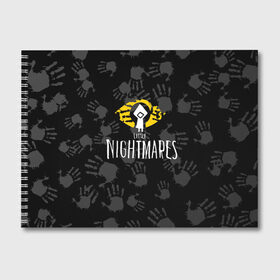Альбом для рисования с принтом Little Nightmares , 100% бумага
 | матовая бумага, плотность 200 мг. | bandai namco entertainment | little | little nightmares | nightmares | tarsier studios | маленькие | платформер