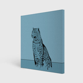 Холст квадратный с принтом Леопард , 100% ПВХ |  | африка | большая кошка | графика | дикий мир | животное | кошка | персонаж | природа | рисунок | хищник