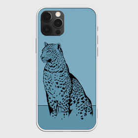 Чехол для iPhone 12 Pro Max с принтом Леопард , Силикон |  | африка | большая кошка | графика | дикий мир | животное | кошка | персонаж | природа | рисунок | хищник