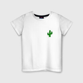 Детская футболка хлопок с принтом кактус , 100% хлопок | круглый вырез горловины, полуприлегающий силуэт, длина до линии бедер | cactus | кактус | кактусы | растения | цветы