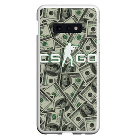 Чехол для Samsung S10E с принтом CS:GO - Franklin | Франклин , Силикон | Область печати: задняя сторона чехла, без боковых панелей | beast | counter | cs | dollar | dollars | easy | ez | franklin | gg | ggwp | global | go | hyper | kill | money | offensive | one | shot | strike | деньги | доллар | доллары | контра | франклин