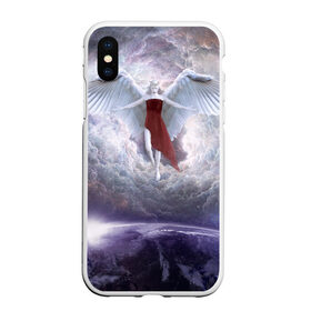 Чехол для iPhone XS Max матовый с принтом Ангел , Силикон | Область печати: задняя сторона чехла, без боковых панелей | Тематика изображения на принте: ангел | девушка | иллюзия | крылья | фэнтези