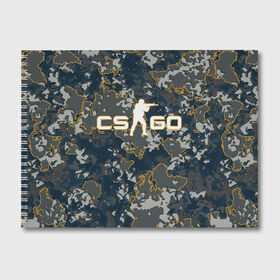 Альбом для рисования с принтом CS:GO - Camo , 100% бумага
 | матовая бумага, плотность 200 мг. | Тематика изображения на принте: beast | camo | camouflage | counter | counter strike | cs | easy | ez | gg | ggwp | global | go | hyper | kill | offensive | one | shot | strike | зверь | камуфляж | скоростной