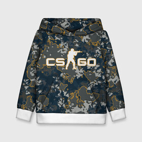 Детская толстовка 3D с принтом CS:GO - Camo , 100% полиэстер | двухслойный капюшон со шнурком для регулировки, мягкие манжеты на рукавах и по низу толстовки, спереди карман-кенгуру с мягким внутренним слоем | Тематика изображения на принте: beast | camo | camouflage | counter | counter strike | cs | easy | ez | gg | ggwp | global | go | hyper | kill | offensive | one | shot | strike | зверь | камуфляж | скоростной