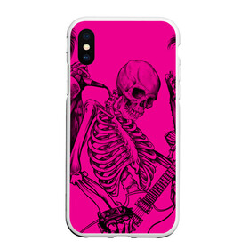 Чехол для iPhone XS Max матовый с принтом Skeleton,zandieh , Силикон | Область печати: задняя сторона чехла, без боковых панелей | bag | boock | boy | crazy | danger | flower | girl | lion | net | notepad | pencil | skeleton | skull | ticher