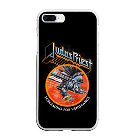 Чехол для iPhone 7Plus/8 Plus матовый с принтом Judas Priest , Силикон | Область печати: задняя сторона чехла, без боковых панелей | Тематика изображения на принте: black | deep | heep | judas | led | metal | music | priest | purple | rock | sabbath | skull | uriah | zeppelin | блэк | гитара | группа | иуда | метал | музыка | рок | священник | череп | электрогитара