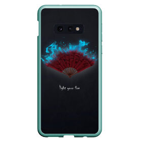 Чехол для Samsung S10E с принтом light your fire , Силикон | Область печати: задняя сторона чехла, без боковых панелей | веер | зажги свой огонь | огонь | темный фон