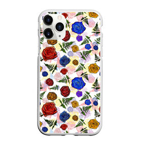 Чехол для iPhone 11 Pro матовый с принтом цветы узор , Силикон |  | Тематика изображения на принте: весна | женственный | красивый | нежный | узор | флористика | цветы