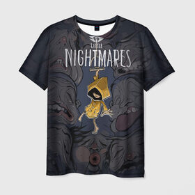 Мужская футболка 3D с принтом Little nightmares , 100% полиэфир | прямой крой, круглый вырез горловины, длина до линии бедер | девочка | игра | корабль | монстр | существа | шестая