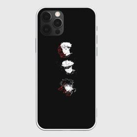 Чехол для iPhone 12 Pro Max с принтом JUJUTSU KAISEN тройной , Силикон |  | Тематика изображения на принте: fushiguro | gojo | itadori | jujutsu | kaisen | kugisaki | megumi | nobaru | satoru | sukuna | yuji | битва | гето | годжо | дзюго | итадори | кенто | кугисаки | магическая | махито | мегуми | нанами | нобара | пальцы | сатору | сугуру | сукуна