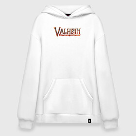 Худи SuperOversize хлопок с принтом Valheim logo , 70% хлопок, 30% полиэстер, мягкий начес внутри | карман-кенгуру, эластичная резинка на манжетах и по нижней кромке, двухслойный капюшон
 | asgard | axe | games | gods | logo | loki | odin | spear | steam | thor | valheim | vikings | war | асгард | боги | вальхейм | викинги | война | игры | копье | лого | локи | один | стим | топор | тор