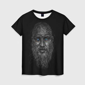 Женская футболка 3D с принтом Ragnar Lodbrok , 100% полиэфир ( синтетическое хлопкоподобное полотно) | прямой крой, круглый вырез горловины, длина до линии бедер | god | odinn | ragnar | rognar | viking | vikings | бог | боец | вальхалла | варяги | викинг | викинги | воин | кельтское | лагерта | лотброк | один | рагнар | рагнар лодброк | русь | сериалы | скандинавы | славяне | язычник