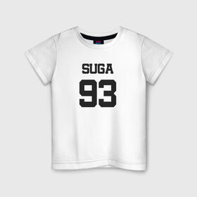 Детская футболка хлопок с принтом BTS - Suga 93 , 100% хлопок | круглый вырез горловины, полуприлегающий силуэт, длина до линии бедер | agust | agust d | boysband | bts | k pop | korea | korean | music | suga | suga 93 | бтс | к поп | кей поп | корейская | корейский | корея | кпоп | музыка | суга | шуга | шуга 93