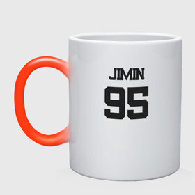 Кружка хамелеон с принтом BTS - Jimin 95 , керамика | меняет цвет при нагревании, емкость 330 мл | boysband | bts | jimin | jimin 95 | k pop | korea | korean | music | бтс | джимин | к поп | кей поп | корейская | корейский | корея | кпоп | музыка | чимин | чимин 95
