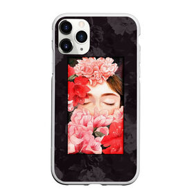 Чехол для iPhone 11 Pro матовый с принтом Flowers girl , Силикон |  | 8 марта | лучшая в мире | мама | подарок | подарок женщине | подарок любимым | подарок на 8 марта | самая лучшая  в мире | семья