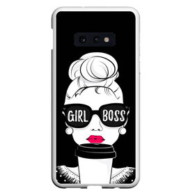 Чехол для Samsung S10E с принтом Girl Boss , Силикон | Область печати: задняя сторона чехла, без боковых панелей | Тематика изображения на принте: 8 марта | лучшая в мире | мама | подарок | подарок женщине | подарок любимым | подарок на 8 марта | самая лучшая  в мире | семья