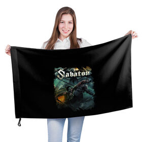 Флаг 3D с принтом SABATON , 100% полиэстер | плотность ткани — 95 г/м2, размер — 67 х 109 см. Принт наносится с одной стороны | dark | hardcore | heroes | history | metal | music | punk | rock | sabaton | sweden | war | война | герои | история | музыка | рок | сабатон | швеция