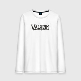 Мужской лонгслив хлопок с принтом Valheim logo , 100% хлопок |  | valheim | valheim логотип | вальхейм | выживание | игра | игры