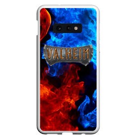 Чехол для Samsung S10E с принтом VALHEIM | ВАЛЬХЕЙМ (Z) , Силикон | Область печати: задняя сторона чехла, без боковых панелей | Тематика изображения на принте: games | rune | valheim | vikings | валхейм | вальхейм | варвары | викинги | драккар | иггдрасиль | игра | один | рагнарёк | руны | скандинавы